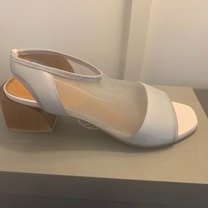 Original price $395.00  Coclico pewter colored sandal New with Box